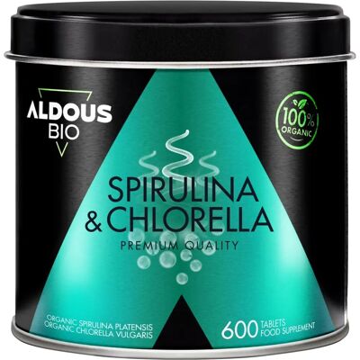 Aldous Bio Spiruline Chlorelle Eco 1500mg 600 comprimés - Suppléments - Publicité Aldous Bio Spiruline Chlorelle Eco 1500mg 600 comprimés - Suppléments - Publicité