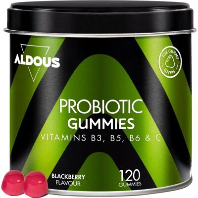 Aldous Bio Probiotics mit Vitaminen - 120 Gummis - Verdauung & Immunsystem Aldous Bio Probiotics mit Vitaminen - 120 Gummis - Verdauung & Immunsystem