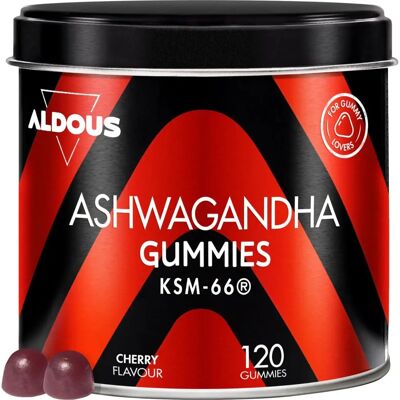 Aldous Bio Ashwagandha - Gomas com Sabor de Cereja - Suplementos Aldous Bio Ashwagandha - Gomas com Sabor de Cereja - Suplementos