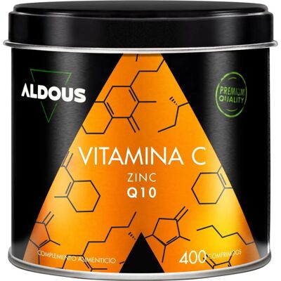 Aldous Bio Vitamina C com Zinco e Coenzima Q10 400 comprimidos Aldous Bio Vitamina C com Zinco e Coenzima Q10 400 comprimidos
