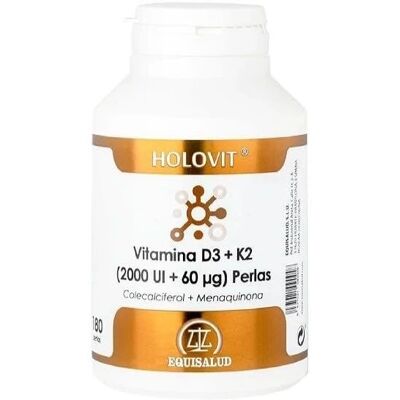 Equisalud Holovit Vitamin D3 2000 IU + K2 60 μg - Knochen & Immunsystem Equisalud Holovit Vitamin D3 2000 IU + K2 60 μg - Knochen & Immunsystem