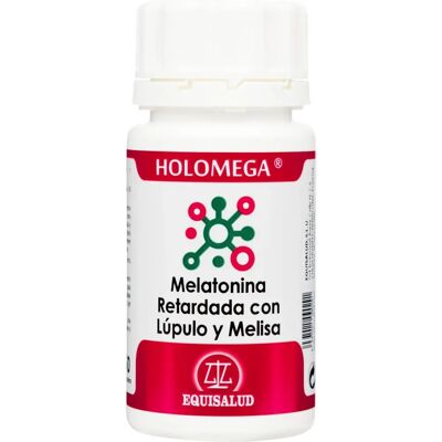 Equisalud Holomega Melatonina com lúpulo e melissa - 50 cápsulas Equisalud Holomega Melatonina com lúpulo e melissa - 50 cápsulas