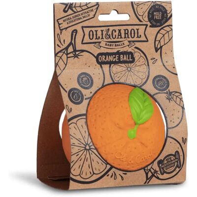Oli & Carol Pelota Sensorial para Bebés Naranja - Juguete para Bebé Oli & Carol Pelota Sensorial para Bebés Naranja - Juguete para Bebé