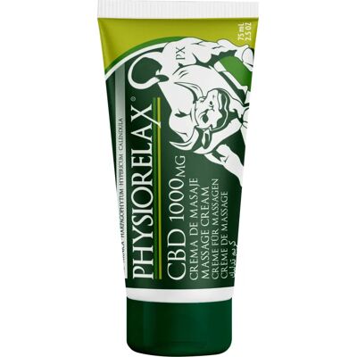 Physiorelax CBD 1000mg 75 ml de crema - Masaje terapéutico Physiorelax CBD 1000mg 75 ml de crema - Masaje terapéutico