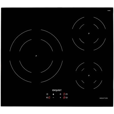 Exquisit EKI 630 - Placa de inducción de 3 zonas - Negro Exquisit EKI 630 - Placa de inducción de 3 zonas - Negro
