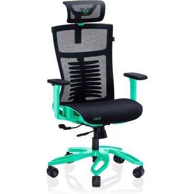 Silla Gaming VALK NOMA - Malla Transpirable, Reposabrazos 3D, Reposacabezas Ajustable - Oficina Silla Gaming VALK NOMA - Malla Transpirable, Reposabrazos 3D, Reposacabezas Ajustable - Oficina