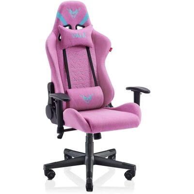 Silla Gaming VALK NYX Rosa Topacio - Tela Reclinable, Reposabrazos 2D Silla Gaming VALK NYX Rosa Topacio - Tela Reclinable, Reposabrazos 2D