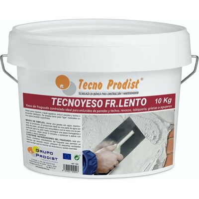 Gesso branco Tecno Prodist - Tempo de pega controlado - 10kg Gesso branco Tecno Prodist - Tempo de pega controlado - 10kg