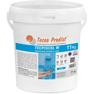 Peinture pour piscines Tecnoscel - Bleu - 11kg - Résistante et flexible - Publicité Peinture pour piscines Tecnoscel - Bleu - 11kg - Résistante et flexible - Publicité