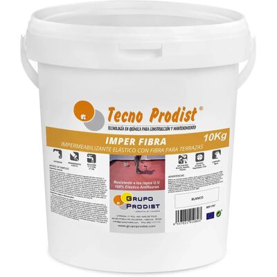 Peinture Étanche en Fibres TECNO PRODIST - Blanc - 10kg - Publicité Peinture Étanche en Fibres TECNO PRODIST - Blanc - 10kg - Publicité