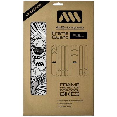 Kit de protection de cadre VTT All Mountain Style - 18 pièces - Noir/Blanc Kit de protection de cadre VTT All Mountain Style - 18 pièces - Noir/Blanc