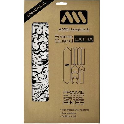 All Mountain Style White Frame Sticker Set - Bike Frame Protection All Mountain Style White Frame Sticker Set - Bike Frame Protection