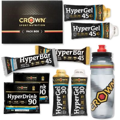 Pack HyperEnergy Crown Sport Nutrition avec bouteille 750 ml - Publicité Pack HyperEnergy Crown Sport Nutrition avec bouteille 750 ml - Publicité