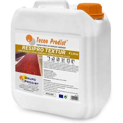 Resipro texture de Tecno Prodist - Vernis protecteur à base d'eau pour béton - 4 litres - Publicité Resipro texture de Tecno Prodist - Vernis protecteur à base d'eau pour béton - 4 litres - Publicité