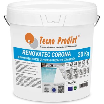 Renovatec Corona Tecno Prodist - Pintura para piscinas y piedra - Blanco - 20 kg Renovatec Corona Tecno Prodist - Pintura para piscinas y piedra - Blanco - 20 kg