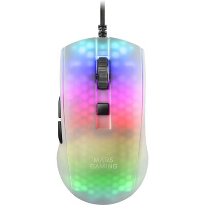 Souris Mars Gaming MMRW Blanc - Léger 58g, RGB, 12800 DPI, Switch Huano Souris Mars Gaming MMRW Blanc - Léger 58g, RGB, 12800 DPI, Switch Huano
