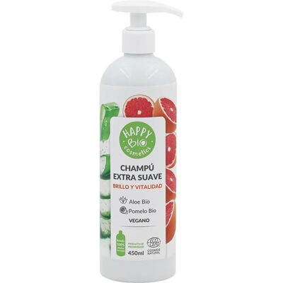Happy Bio Extra Pomelo Aloe Shampoo - Natural Hydrating Hair Care Happy Bio Extra Pomelo Aloe Shampoo - Natural Hydrating Hair Care