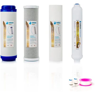 NATURE WATER PROFESSIONALS - Univerzális 4-filterszett fordított ozmózishoz - Vízszűrők NATURE WATER PROFESSIONALS - Univerzális 4-filterszett fordított ozmózishoz - Vízszűrők
