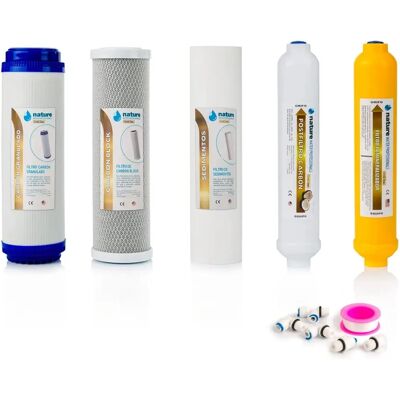 NATURE WATER PROFESSIONALS PACK 5 FILTROS OMOSIS INVERSA GOLD NATURE WATER PROFESSIONALS PACK 5 FILTROS OMOSIS INVERSA GOLD