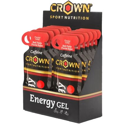 Crown Sport Nutrition Energy Gel - Fruits Rouges - Gel Énergétique - Publicité Crown Sport Nutrition Energy Gel - Fruits Rouges - Gel Énergétique - Publicité
