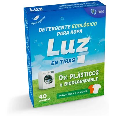 Luz Detergente ecológico en tiras - Tiras de detergente Luz Detergente ecológico en tiras - Tiras de detergente