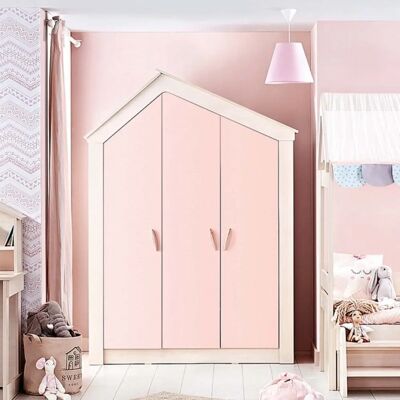 Armario Rosa 3 Puertas MUEMUE - Wardrobe Armario Rosa 3 Puertas MUEMUE - Wardrobe