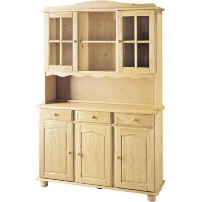 Armario de 5 puertas de pino serie Canet - Mueble de almacenamiento Armario de 5 puertas de pino serie Canet - Mueble de almacenamiento