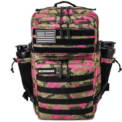 Sac tactique ELITRAINX V1 - 45L Rose Camouflage - Publicité Sac tactique ELITRAINX V1 - 45L Rose Camouflage - Publicité