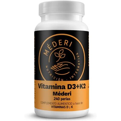 Méderi Vitamina D3+K2 240 perlas - Suplemento vitamínico Méderi Vitamina D3+K2 240 perlas - Suplemento vitamínico