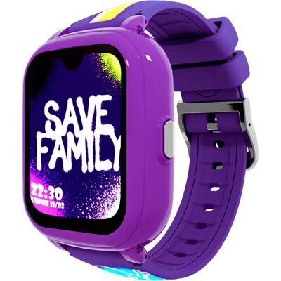 SaveFamily Iconic Plus 2 40mm fioletowy smartwatch - Bezpieczeństwo dzieci & GPS SaveFamily Iconic Plus 2 40mm fioletowy smartwatch - Bezpieczeństwo dzieci & GPS