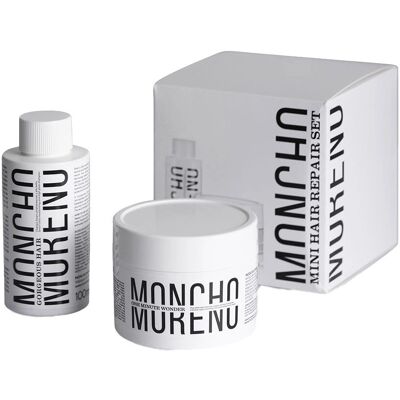 Set de reparación capilar mini Moncho Moreno - Kit de cuidado capilar Set de reparación capilar mini Moncho Moreno - Kit de cuidado capilar