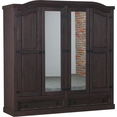 ebuy24 New Mexico Garderobeskap - 4 Dører Kolonial Finish ebuy24 New Mexico Garderobeskap - 4 Dører Kolonial Finish
