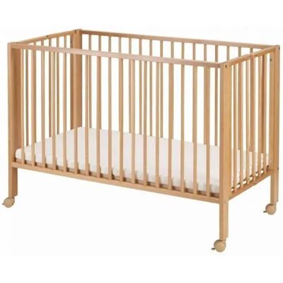 Lit bébé TISSI en hêtre naturel 60x120 - Lit bébé - Publicité Lit bébé TISSI en hêtre naturel 60x120 - Lit bébé - Publicité