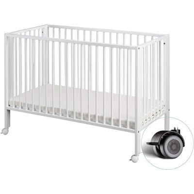 TISSI Babybett Weiß Faltbar Platzsparend TISSI Babybett Weiß Faltbar Platzsparend