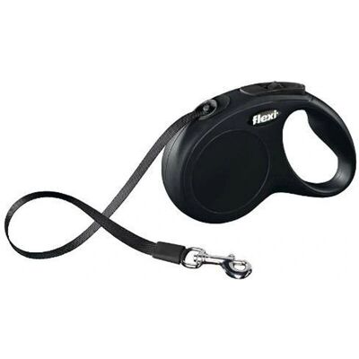 Guinzaglio Flexi New Classic l - 5m Retrattile - Nero Guinzaglio Flexi New Classic l - 5m Retrattile - Nero
