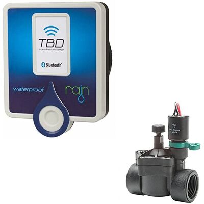 Programador de Riego Bluetooth Rain - 1 Zona IP68, Electroválvula 9V Programador de Riego Bluetooth Rain - 1 Zona IP68, Electroválvula 9V