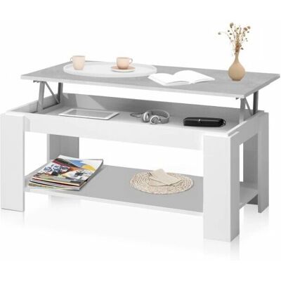 Mesa de centro elevable Duehome Lya - Melamina - Varios Colores Mesa de centro elevable Duehome Lya - Melamina - Varios Colores