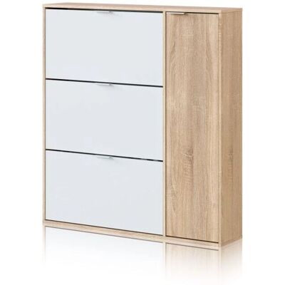 Zapatero Eris 4 Puertas - Estilo Nórdico, Melamina de Alta Calidad Zapatero Eris 4 Puertas - Estilo Nórdico, Melamina de Alta Calidad