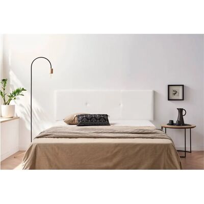 Moonia Cabecero Tapizado - Diseño Moderno, Blanco, 50cm Alto Moonia Cabecero Tapizado - Diseño Moderno, Blanco, 50cm Alto