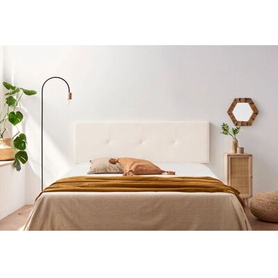 Cabecero acolchado beige Moonia - 145x50x5 cm - Encabezado Cabecero acolchado beige Moonia - 145x50x5 cm - Encabezado
