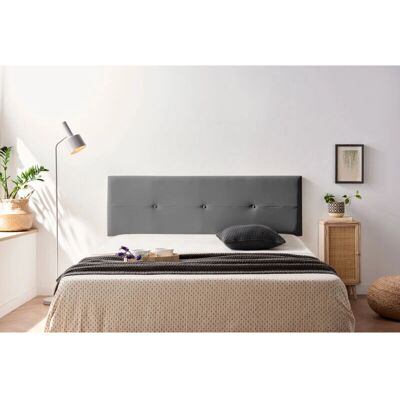 Moonia Napoli Cabecero Tapizado - Gris Oscuro - Cabecero Moonia Napoli Cabecero Tapizado - Gris Oscuro - Cabecero
