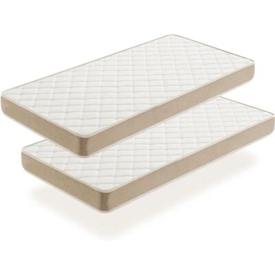 Moonia - Pack de 2 matelas pour jeunes - 80x130 - Doux & Ferme - Publicité Moonia - Pack de 2 matelas pour jeunes - 80x130 - Doux & Ferme - Publicité