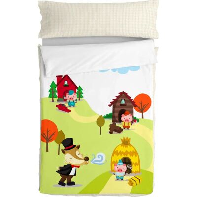 Fox Modelo: Funda Nórdica Piggys - Cama Infantil Fox Modelo: Funda Nórdica Piggys - Cama Infantil