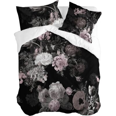 HAPPY FRIDAY Duvet Cover Onyx - Motif floral - Publicité HAPPY FRIDAY Duvet Cover Onyx - Motif floral - Publicité