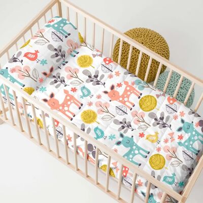 Colcha HappyFriday Moshi Moshi Multicolor para Cuna - Colcha Colcha HappyFriday Moshi Moshi Multicolor para Cuna - Colcha