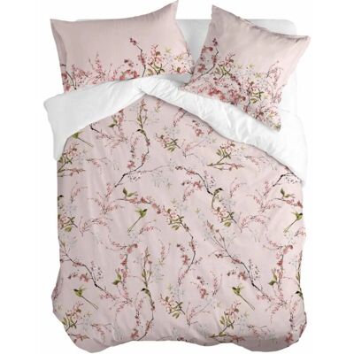 HAPPY FRIDAY Housse de Couette Chinoiserie Rose en Coton - Plusieurs tailles - Publicité HAPPY FRIDAY Housse de Couette Chinoiserie Rose en Coton - Plusieurs tailles - Publicité