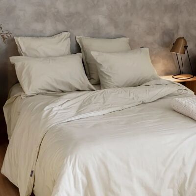 Housse de Couette en Coton Happy Friday - 260x240cm - Beige - Publicité Housse de Couette en Coton Happy Friday - 260x240cm - Beige - Publicité
