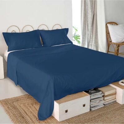 Sábana Encimera Azul marino HappyFriday - Juego de cama Sábana Encimera Azul marino HappyFriday - Juego de cama