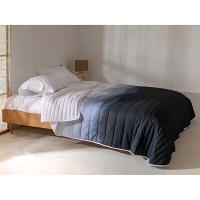BLANC Nightfall Housse de Couette - Impression numérique, réversible, 100% coton - Publicité BLANC Nightfall Housse de Couette - Impression numérique, réversible, 100% coton - Publicité