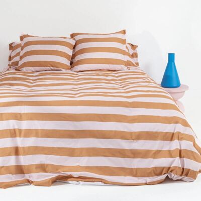 Funda nórdica Breton Happy Friday - 140x200 cm - Naranja - Ropa de cama Funda nórdica Breton Happy Friday - 140x200 cm - Naranja - Ropa de cama